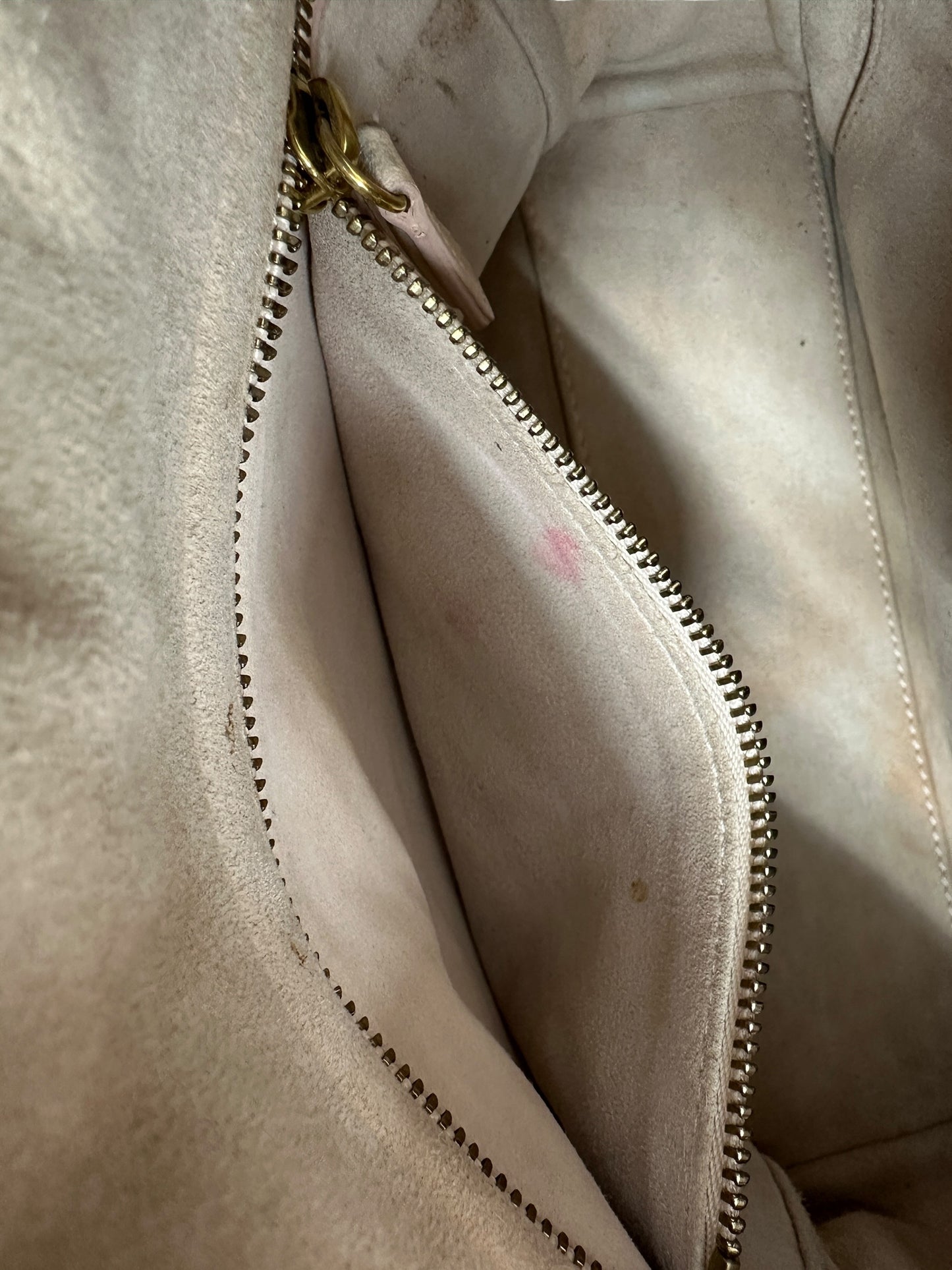 Christian Dior Lady Dior Studded Leather Handbag Pale Pink -CH1997