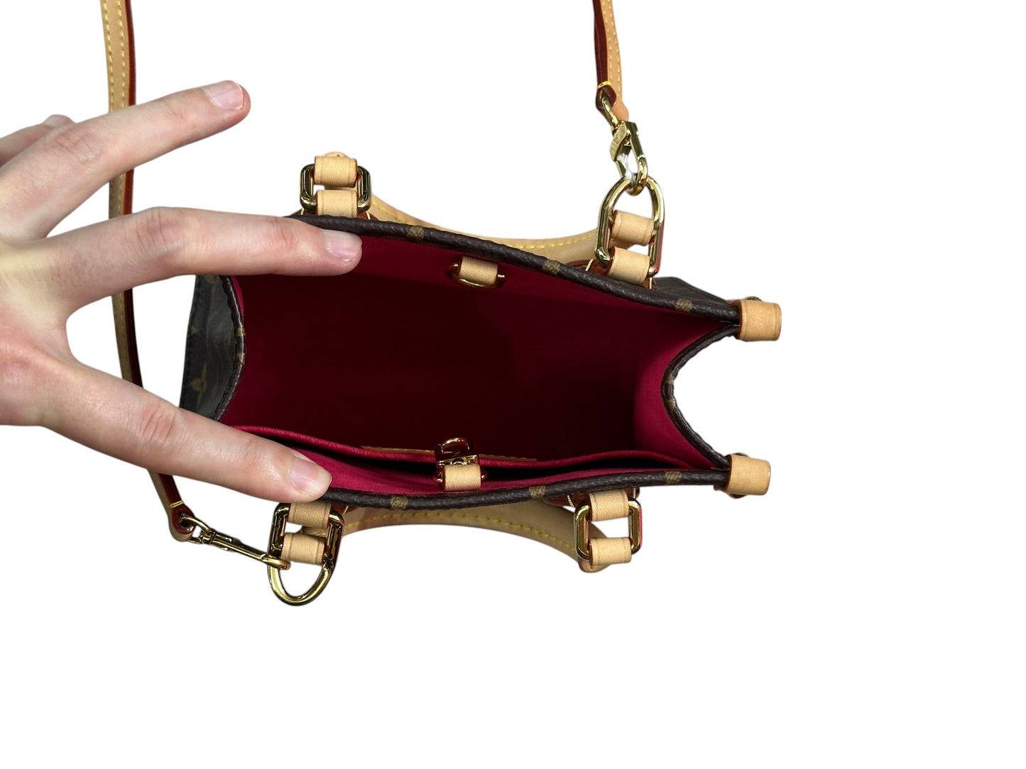 LOUIS VUITTON x Murakami Monogram Nano Onthego Panda Brown Gold Hardware LO2372
