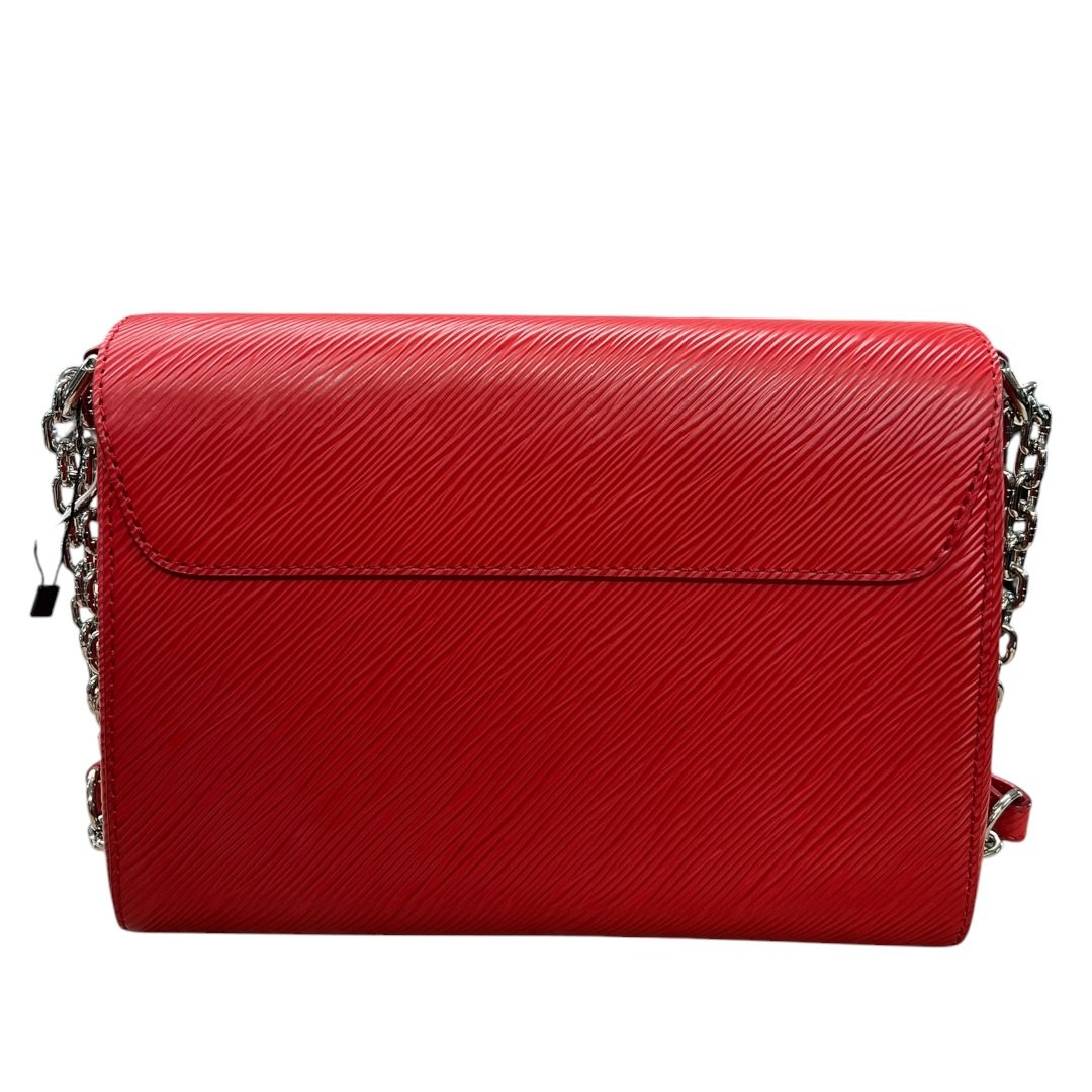 LOUIS VUITTON Epi Leather Twist Shoulder Bag Red Silver Hardware NJ161