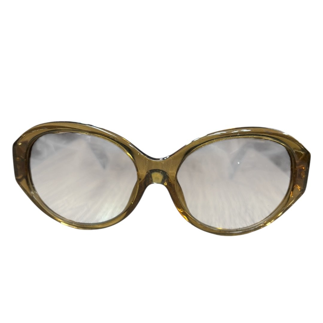 LOUIS VUITTON Acetate Monogram Glitter Sunglasses Brown Gold-tone TK64