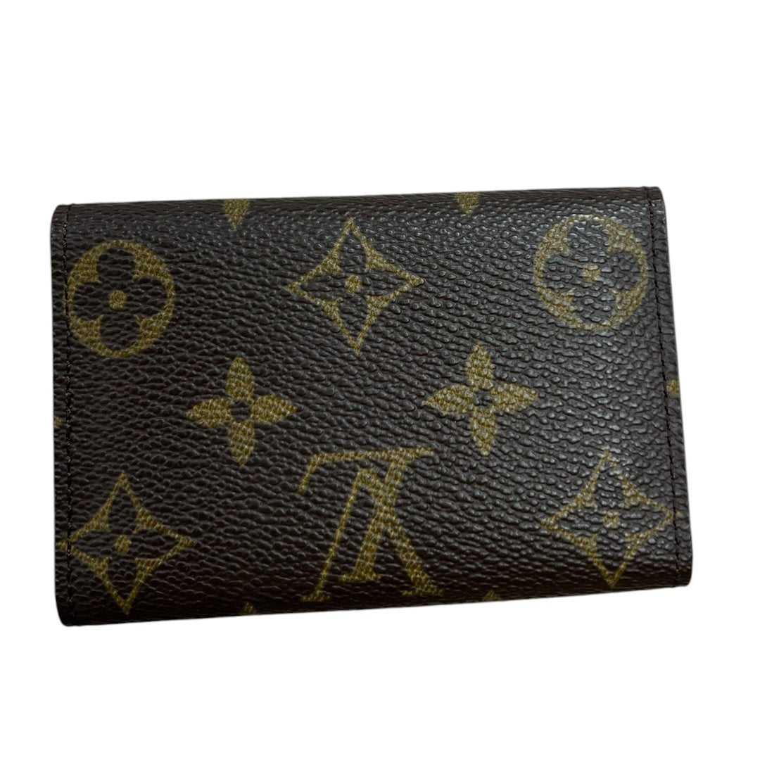 LOUIS VUITTON Monogram 6 Key Holder Key Holder Brown Gold Hardware TK78