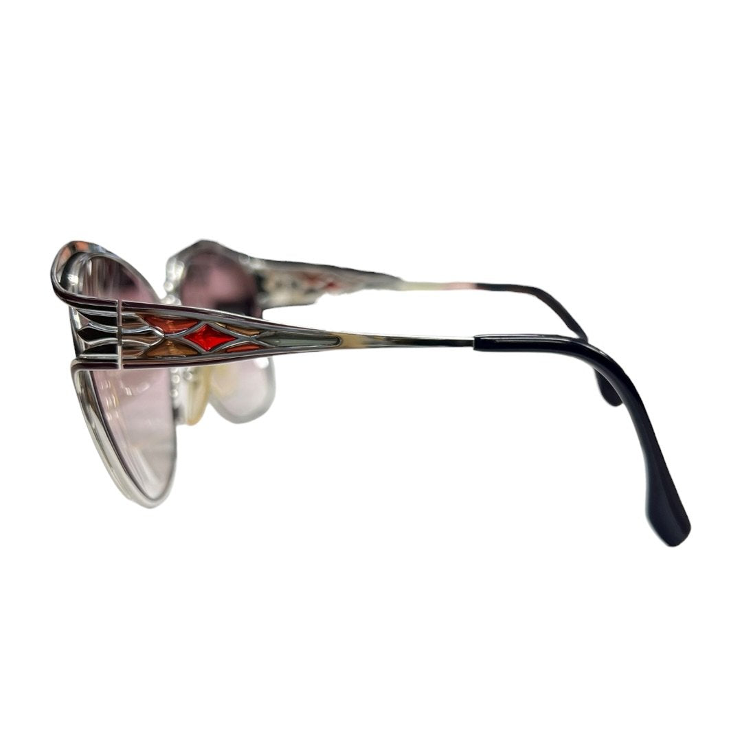 YVES SAINT LAURENT Metal, Plastic 31-4604 Silver, Pink, Black Silver-tone Hardware NJ170