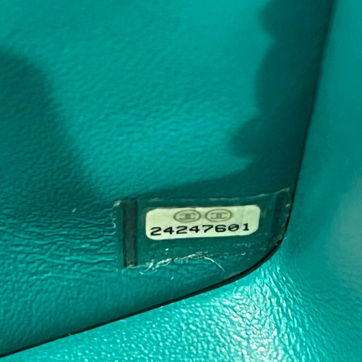 CHANEL Caviar Classic Flap Shoulder Bag Green Silver Hardware Ch2292