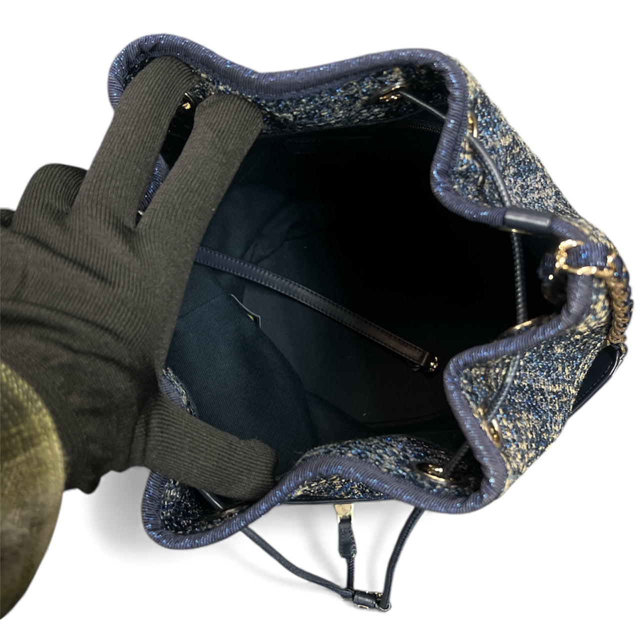 CHANEL Deauville Tweed Bucket Bag CH2029