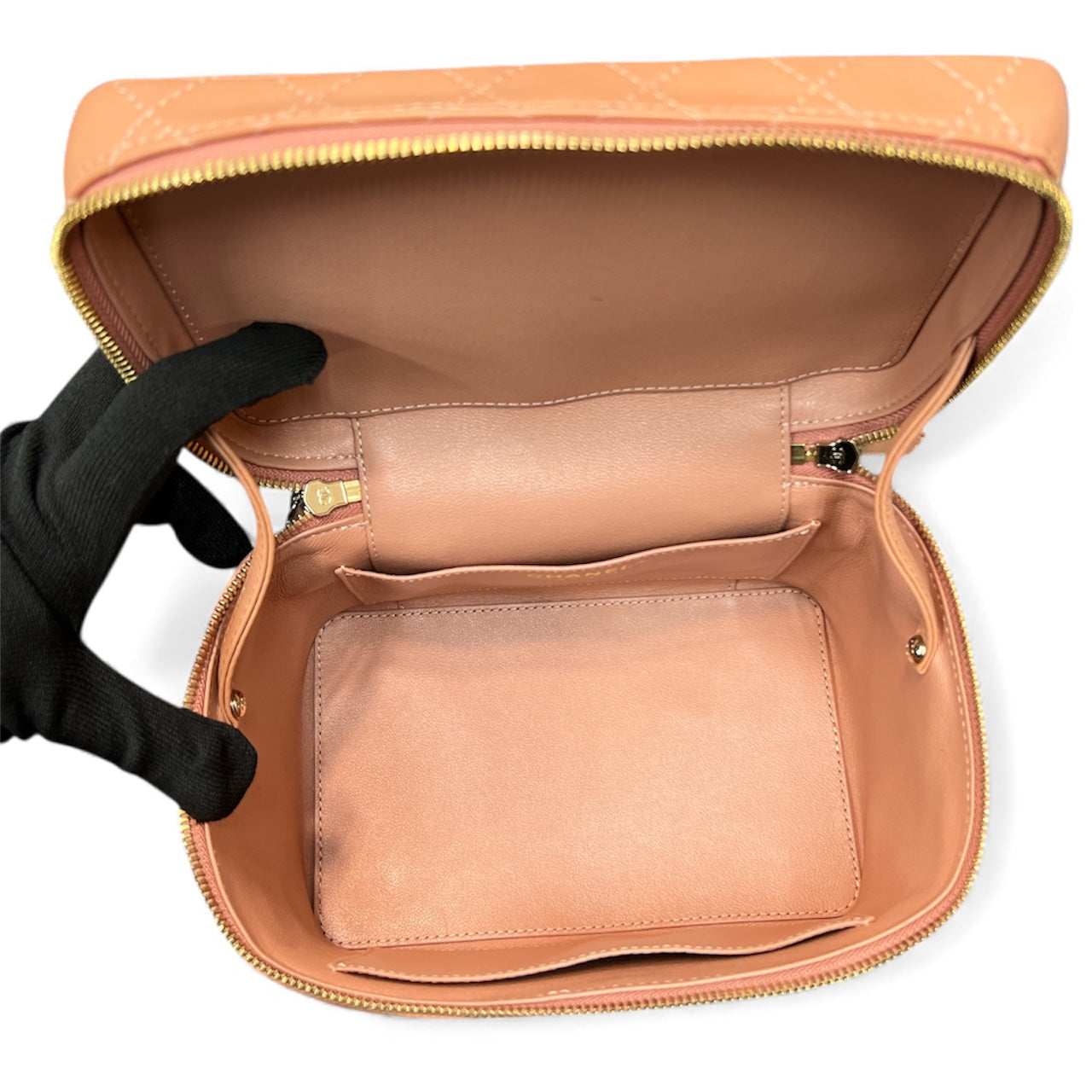 CHANEL Vanity 2-Way Bag Pink C1779