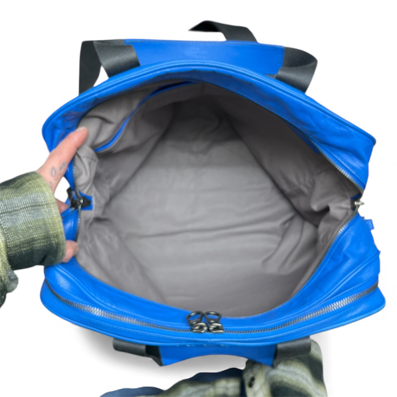 BOTTEGA VENETA Blue Leather Shoulder Bag Bo25