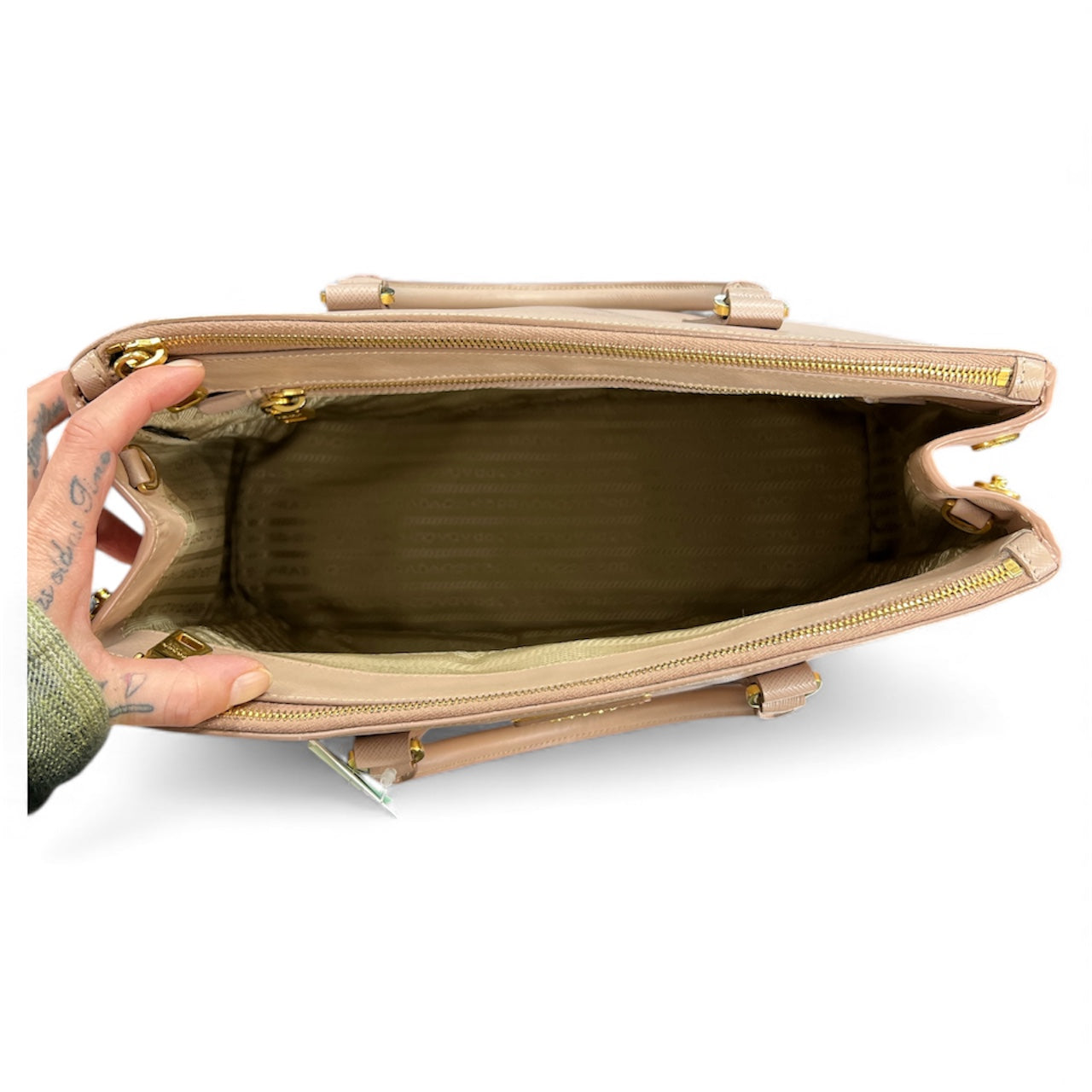 PRADA Beige Business Bag PR155