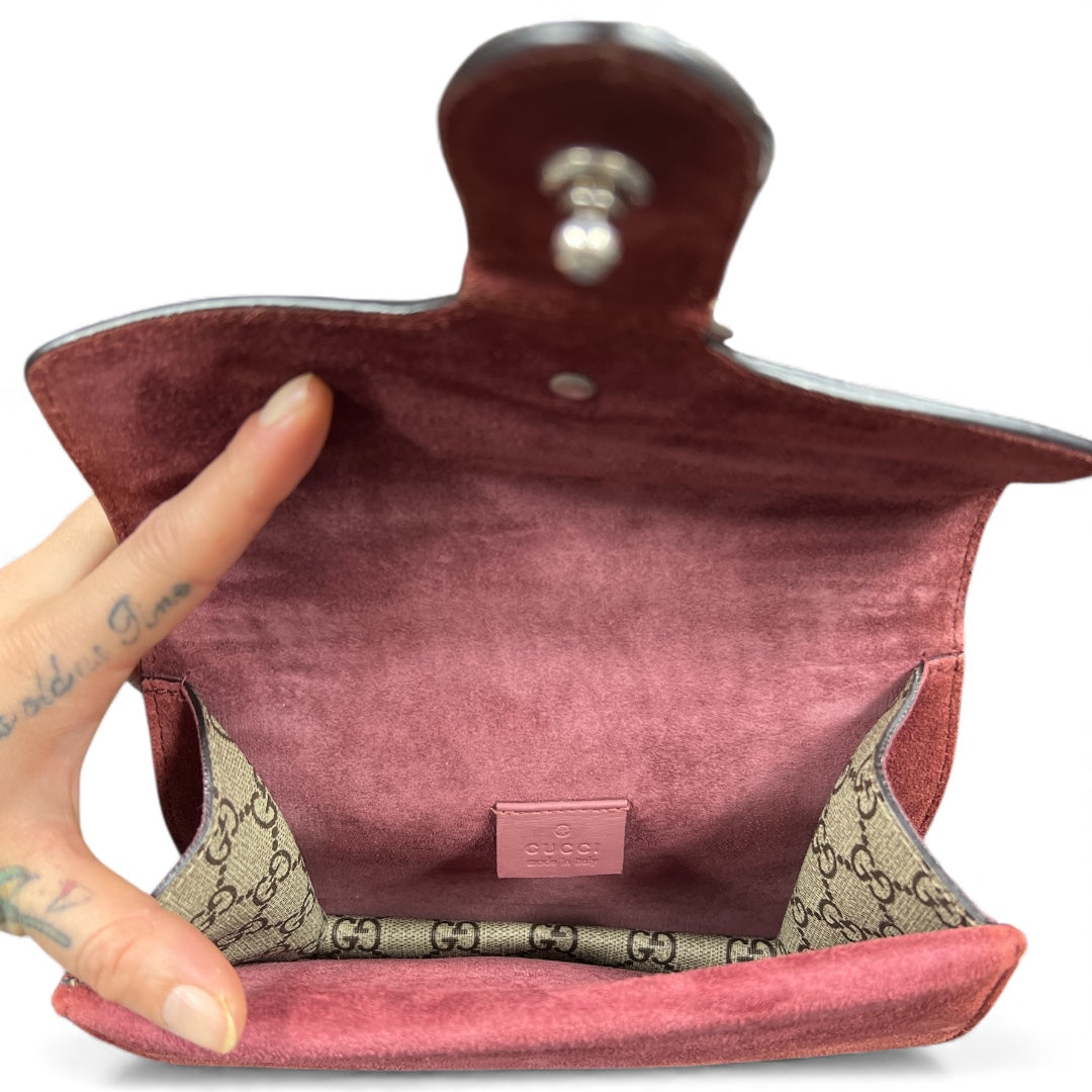 GUCCI Floral Print Shoulder Bag Gu521