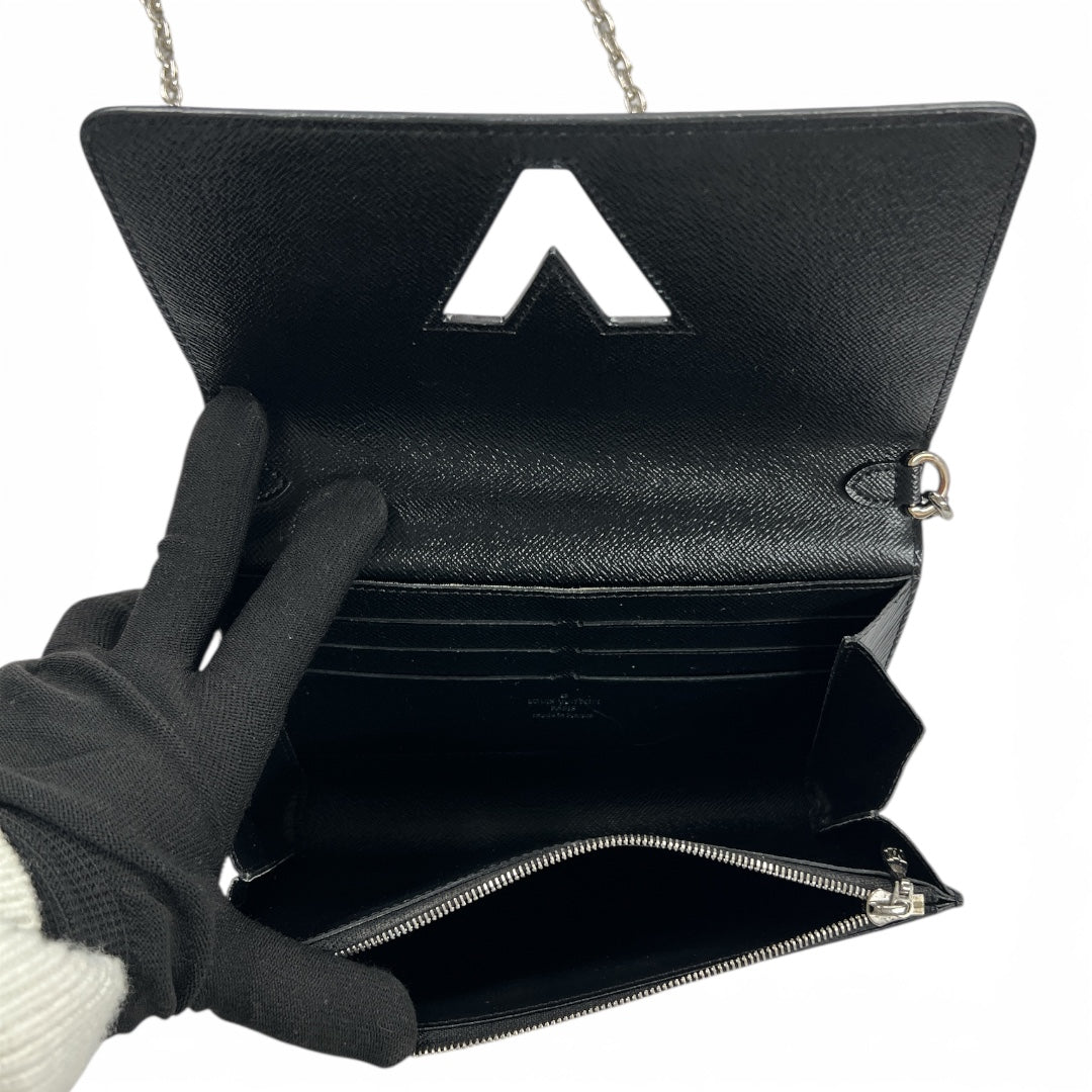 Louis Vuitton Epi Leather Shoulder Bag Black LO2120