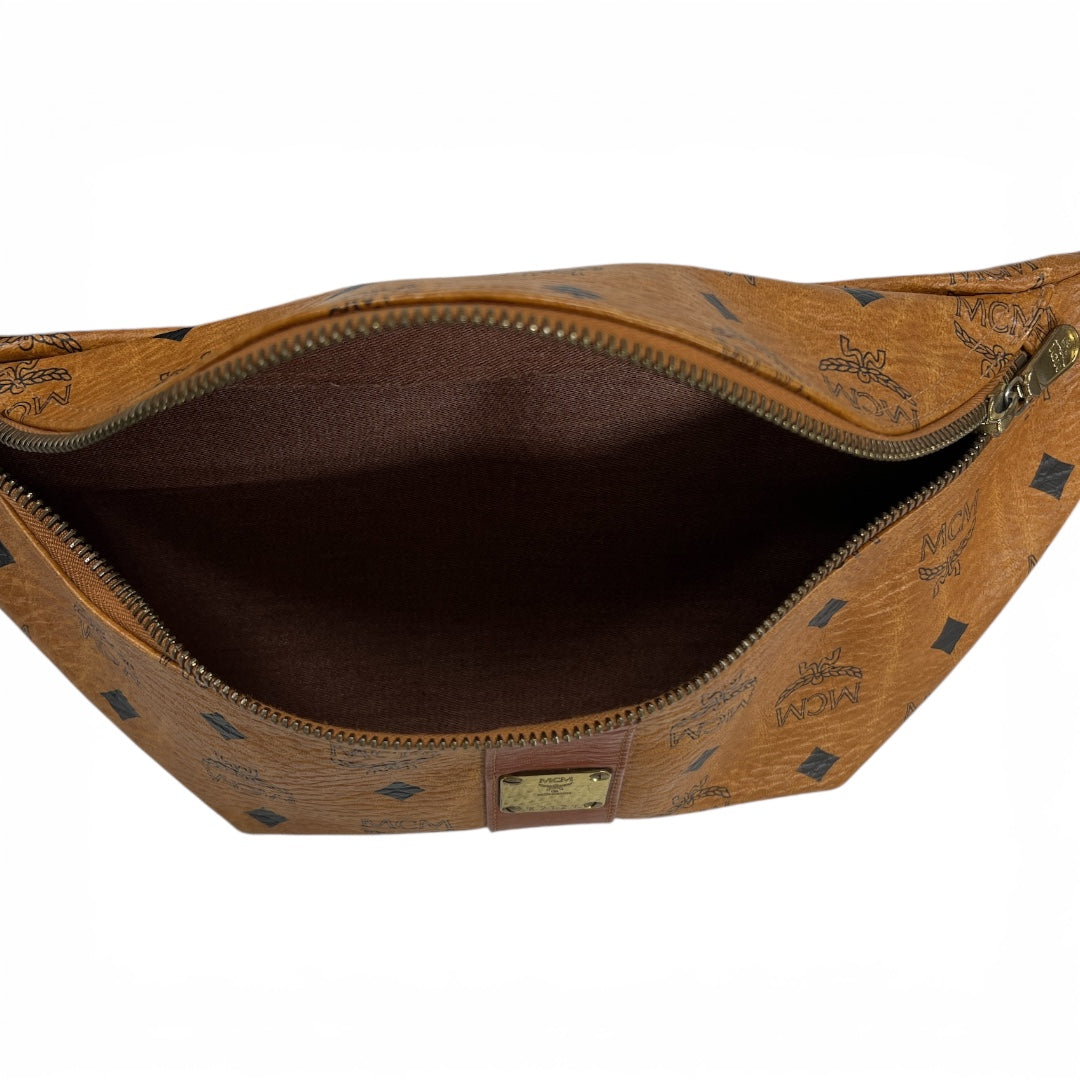 MCM Body Bag Leather Brown MC181