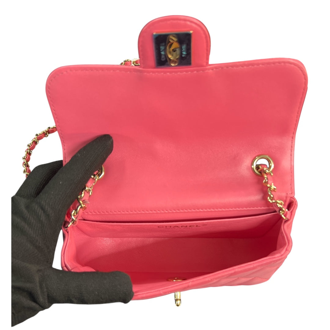 Chanel 2017 Victory Mini Flap Shoulder Bag CH2075