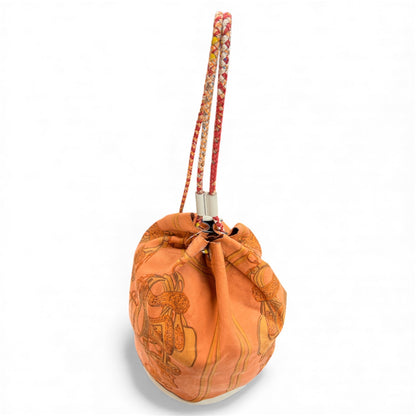 HERMES Sowa Cool Shoulder Drawstring Bag HE378