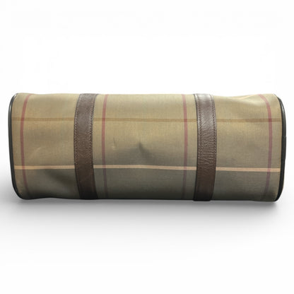 Burberry Check Pattern Boston Bag BU987