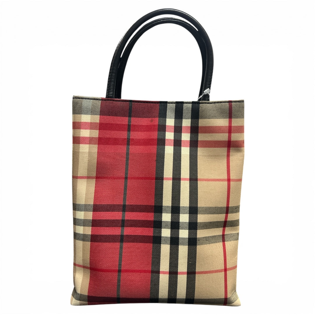 Burberry Check Pattern Handbag BU942