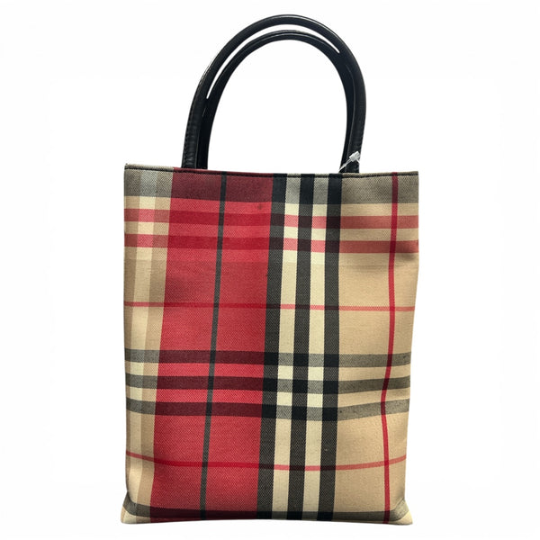 Burberry Check Pattern Handbag! BU942