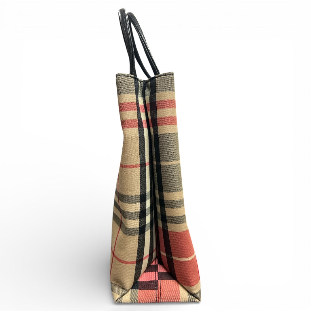 Burberry Check Pattern Handbag BU942