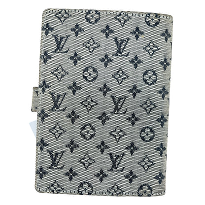 Louis Vuitton Monogram Mini Canvas Agenda PM 6-Ring Planner Cover Navy - LO2183