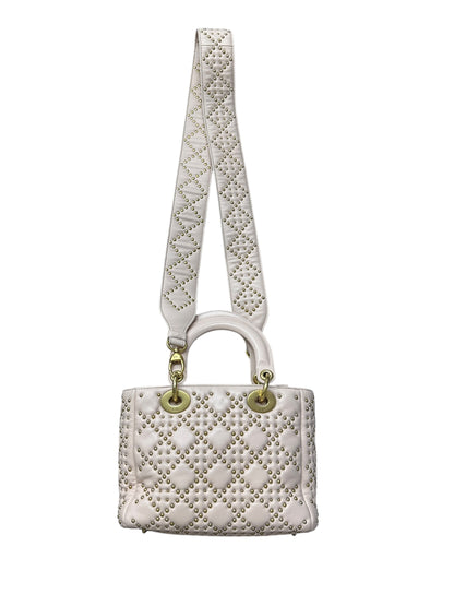 Christian Dior Lady Dior Studded Leather Handbag Pale Pink -CH1997
