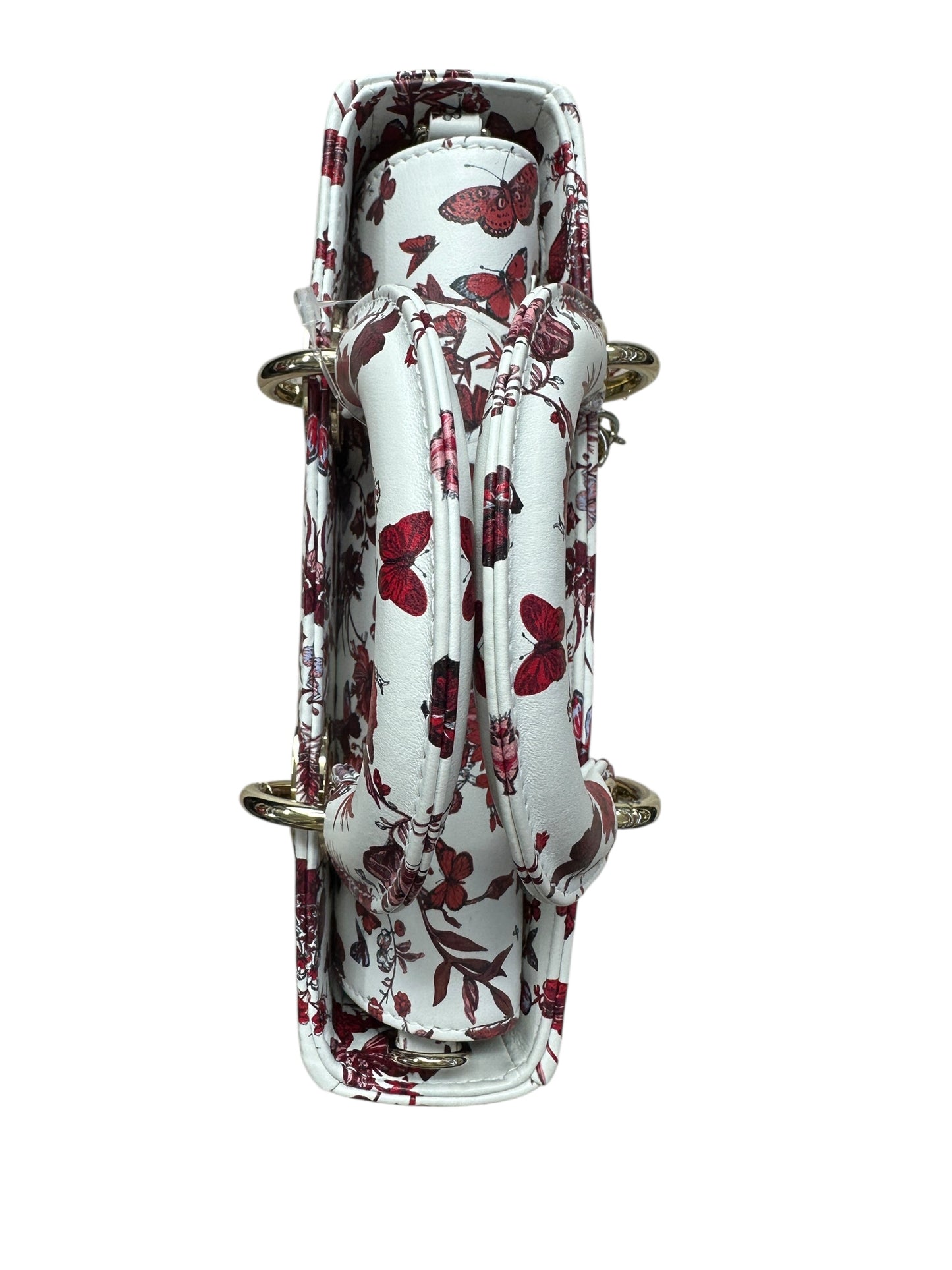 Christian Dior Lady D-Joy Leather Handbag Floral Butterfly Print -Ch2004