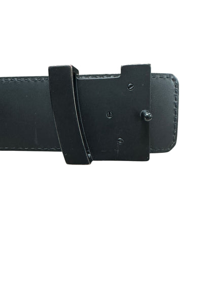 LOUIS VUITTON Damier Graphite Initiales Belt, Black with Black Hardware, LO2057
