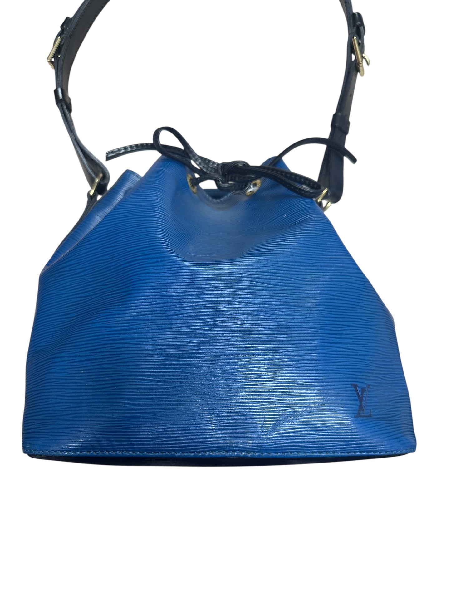 Louis Vuitton Petit Noe Epi Leather Shoulder Bag Blue/Black LO2195