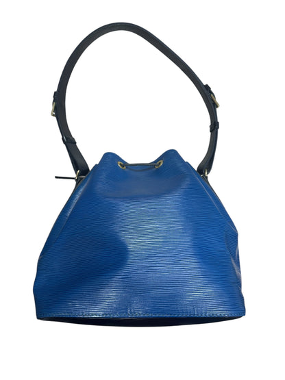 Louis Vuitton Petit Noe Epi Leather Shoulder Bag Blue/Black LO2195