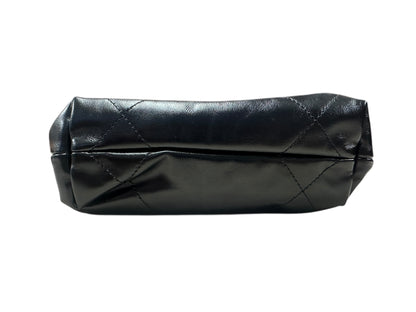 Chanel 22 Mini Leather Hobo Shoulder Bag Black CH2095