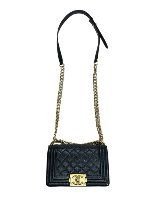 Chanel Boy Flap Bag Caviar Leather Black -CH2096