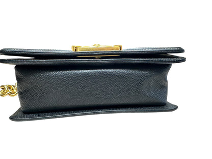 Chanel Boy Flap Bag Caviar Leather Black -CH2096