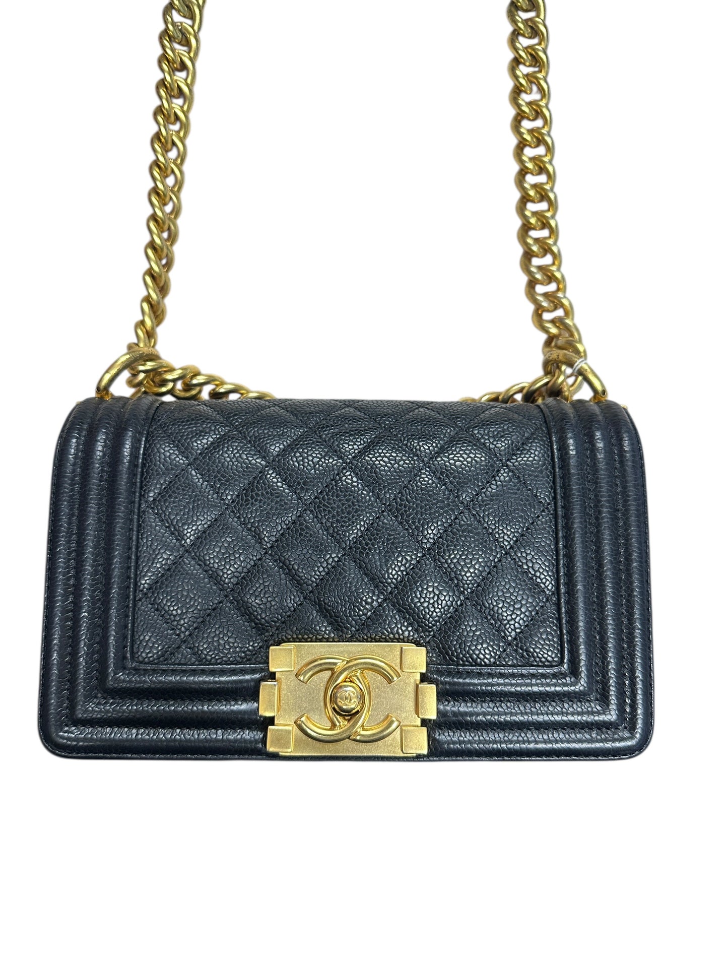 Chanel Boy Flap Bag Caviar Leather Black -CH2096