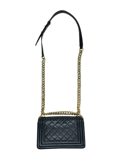 Chanel Boy Flap Bag Caviar Leather Black -CH2096
