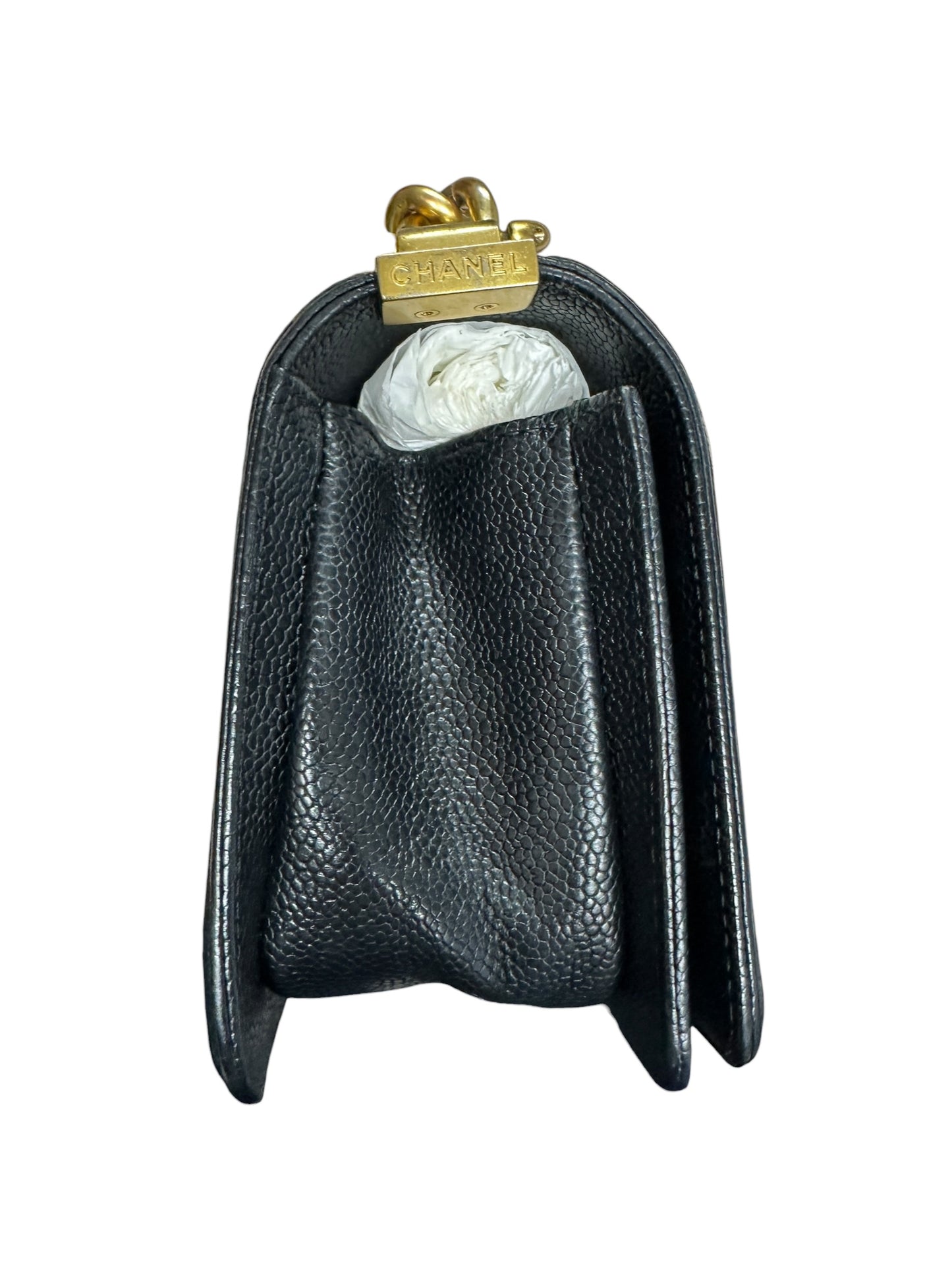 Chanel Boy Flap Bag Caviar Leather Black -CH2096