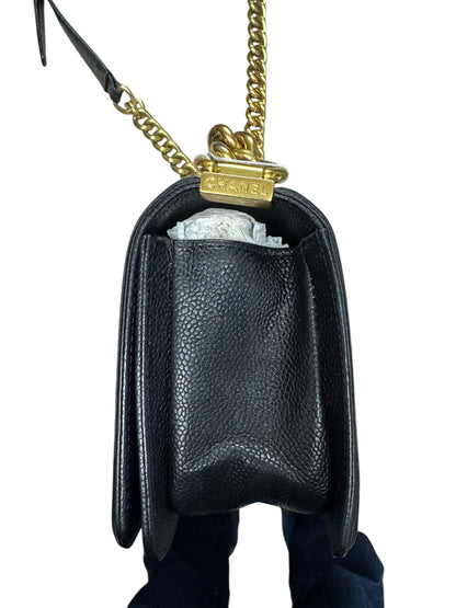 Chanel Boy Flap Bag Caviar Leather Black -CH2096