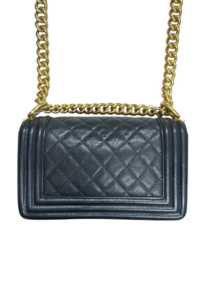 Chanel Boy Flap Bag Caviar Leather Black -CH2096