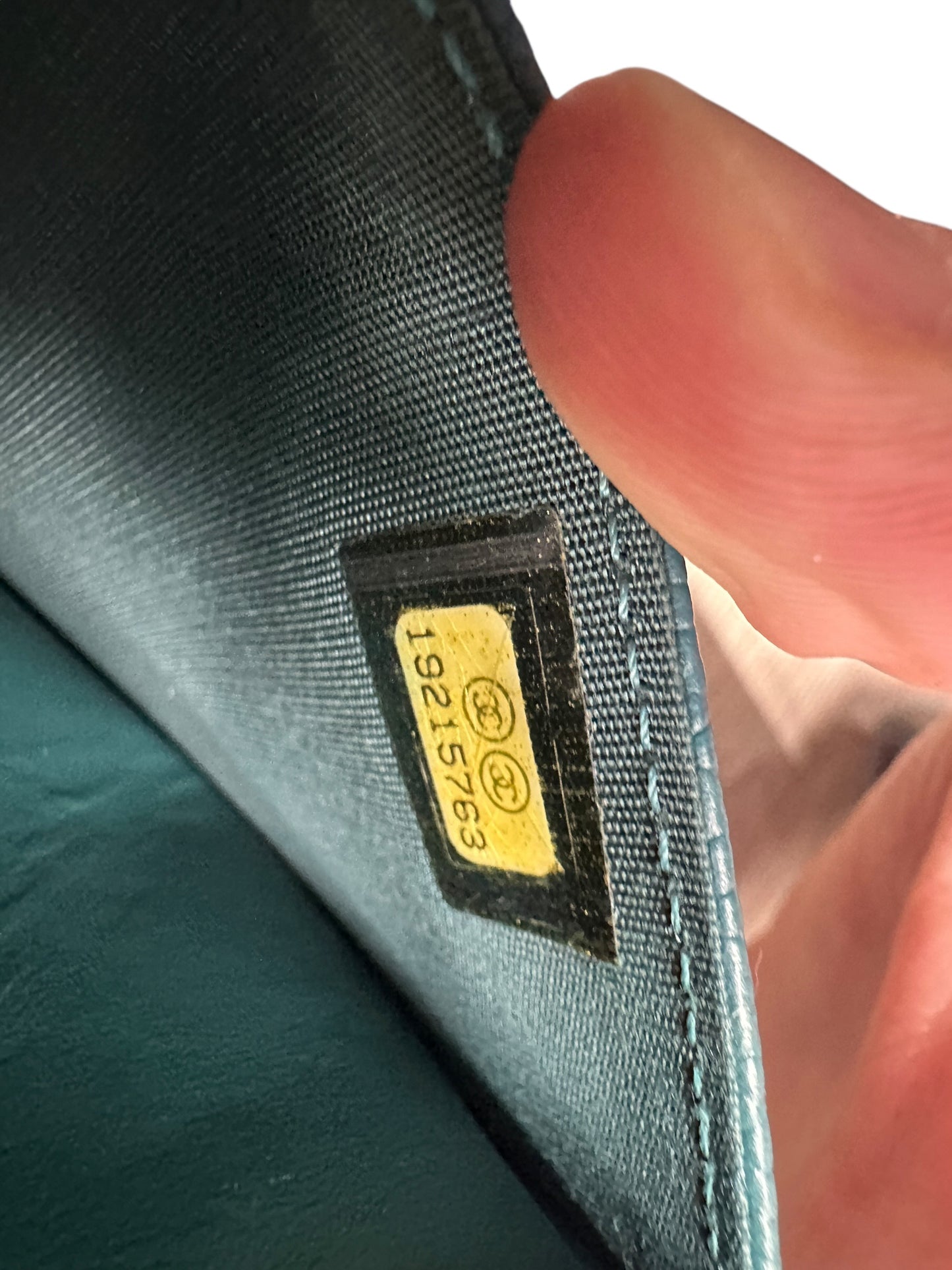 Chanel Timeless CC Caviar Leather Wallet on Chain WOC Teal -CH2099