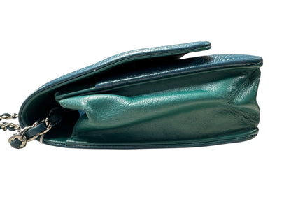 Chanel Timeless CC Caviar Leather Wallet on Chain WOC Teal -CH2099