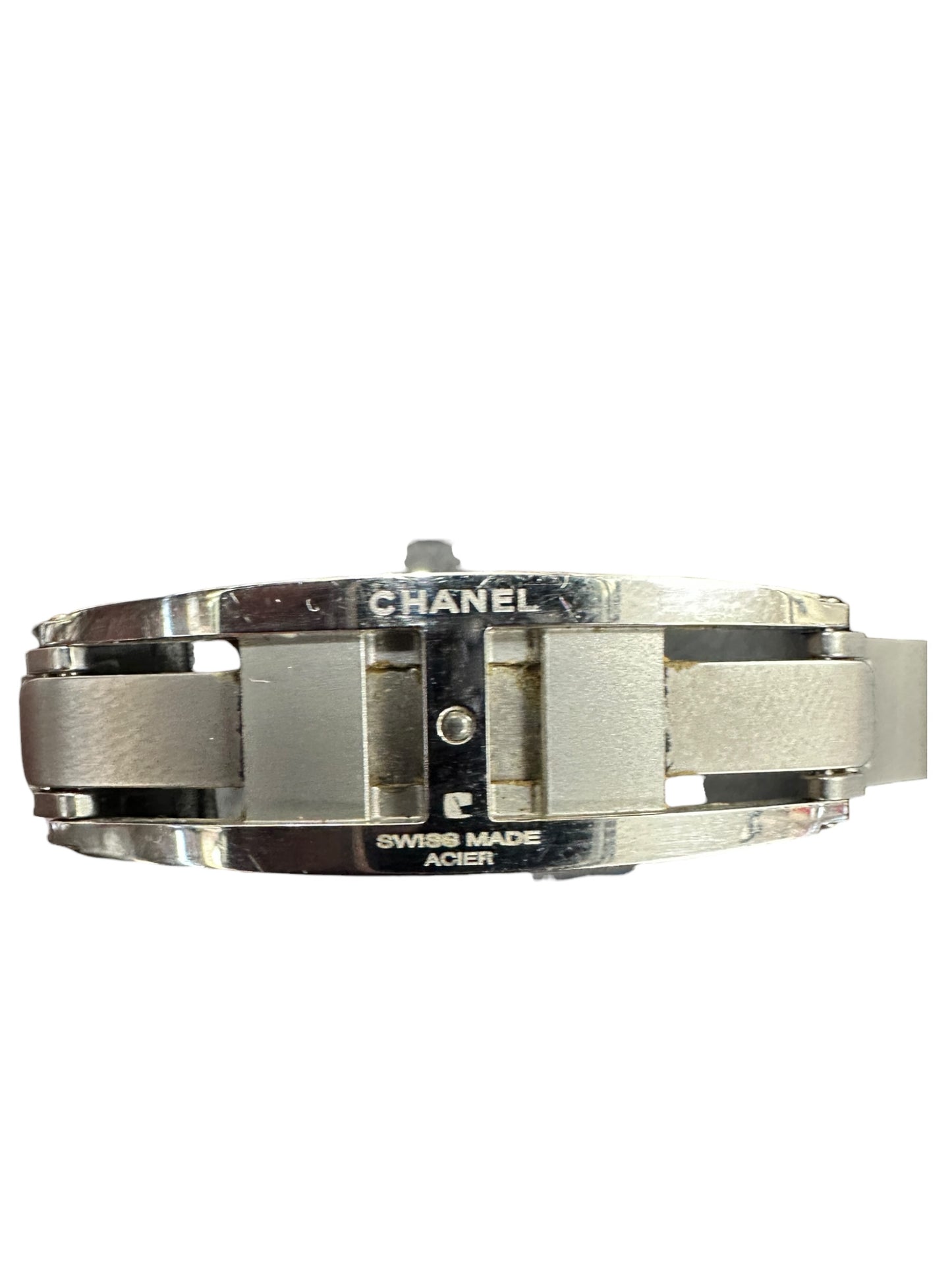 Chanel J12 White Ceramic Quartz Watch with Baguette Stone Bezel & Dial KA392