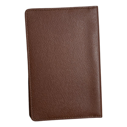 LOUIS VUITTON Taiga Leather Card Case Brown LO2203