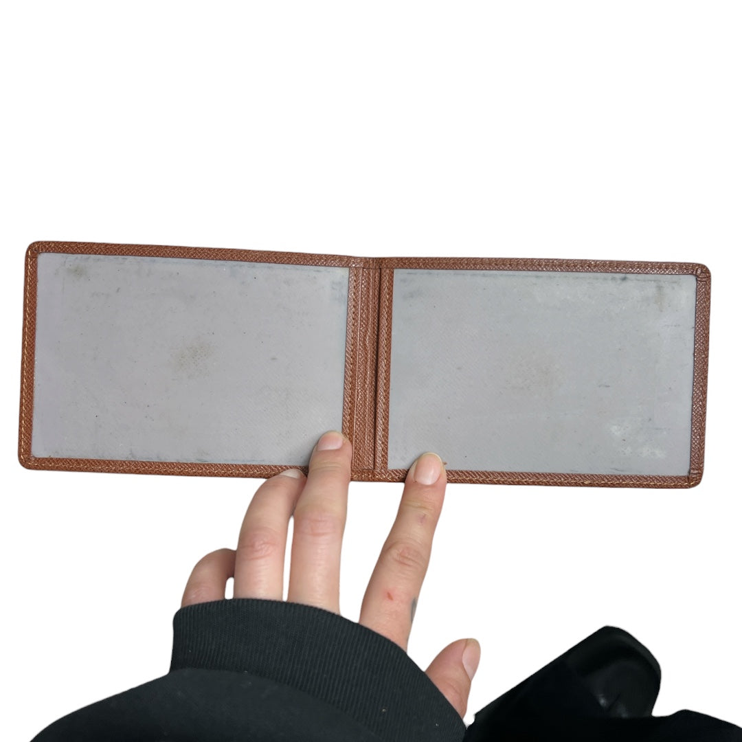 LOUIS VUITTON Taiga Leather Card Holder Brown LO2204