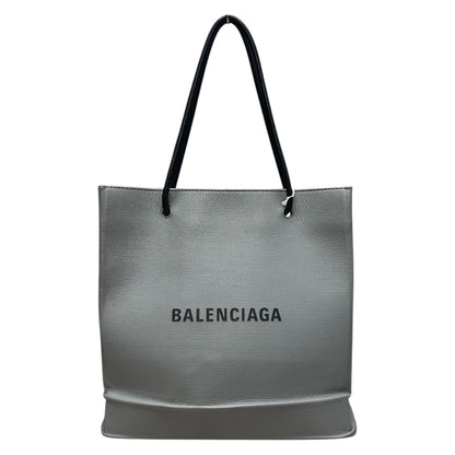BALENCIAGA Canvas Everyday Tote Bag Gray Silver Hardware Ba40