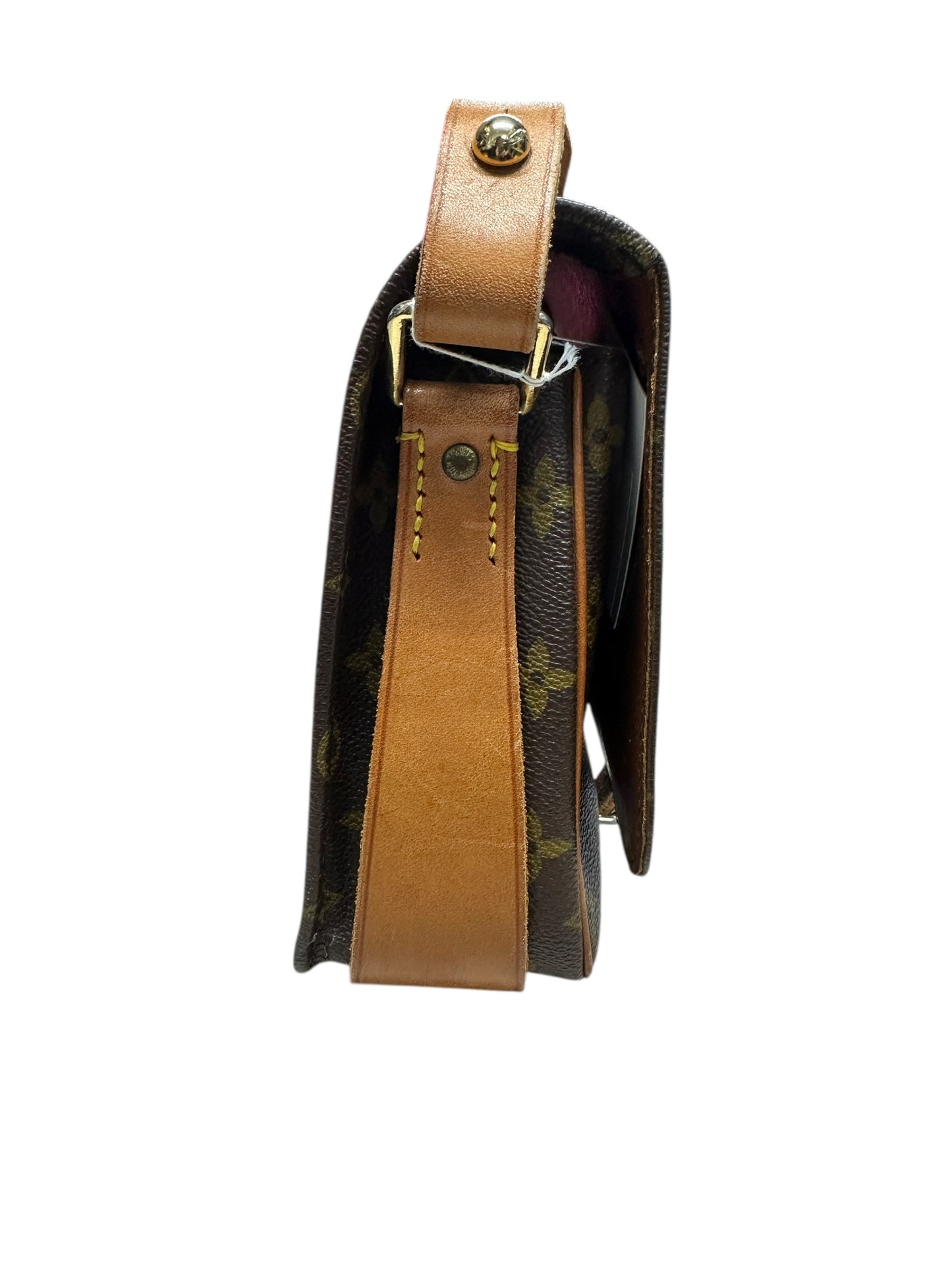 LOUIS VUITTON Monogram Cartouchiere Crossbody Bag Brown Gold Hardware LO2219
