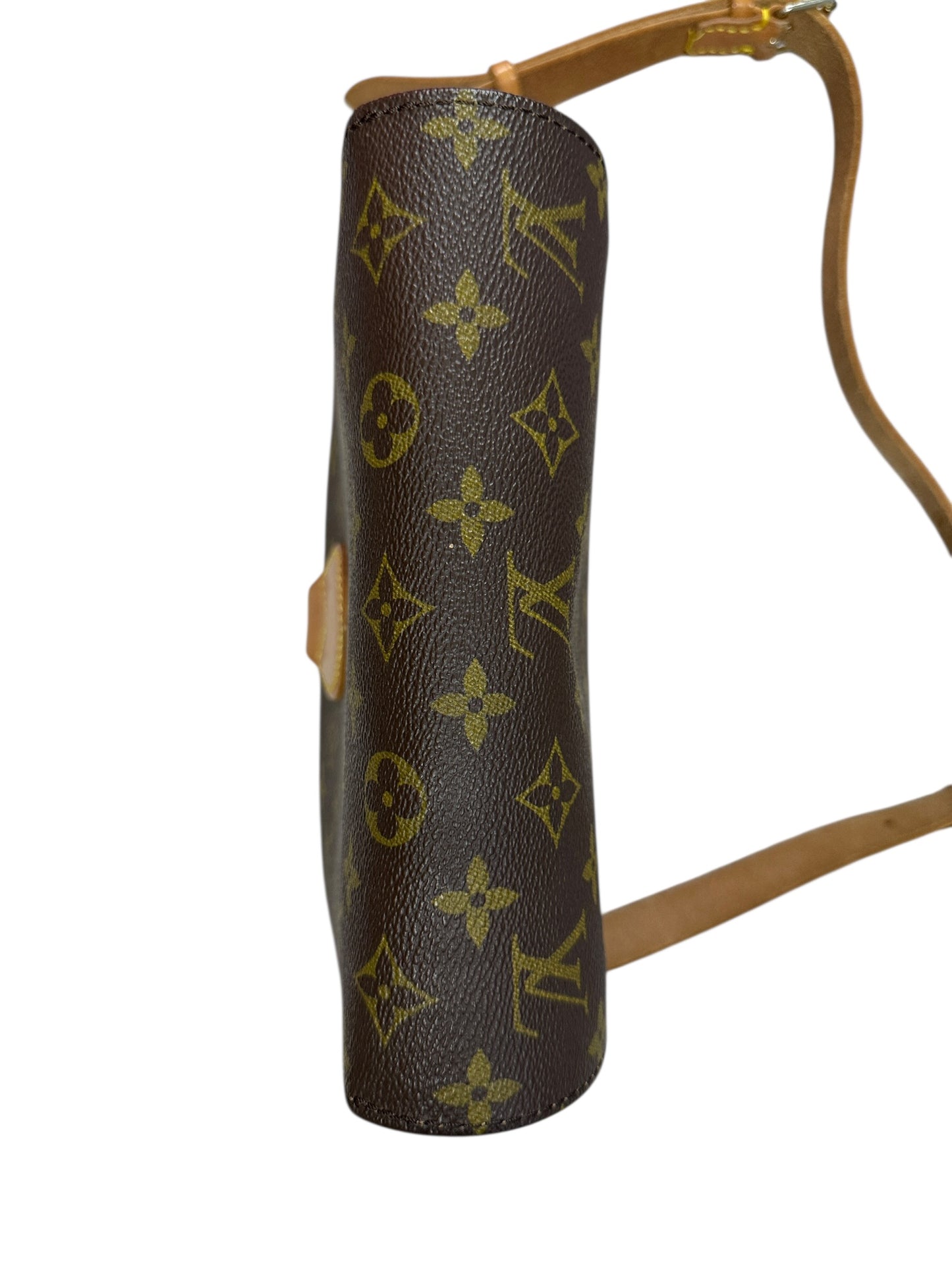 LOUIS VUITTON Monogram Cartouchiere Crossbody Bag Brown Gold Hardware LO2219