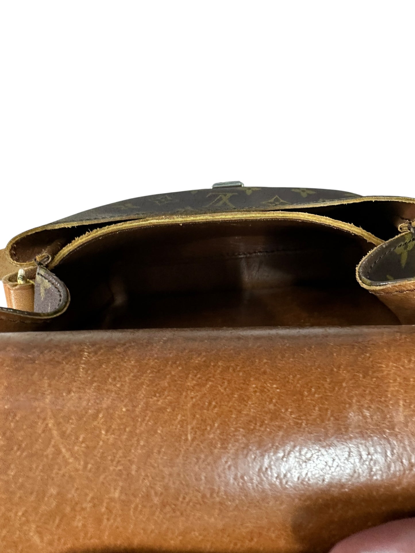 LOUIS VUITTON Monogram Cartouchiere Crossbody Bag Brown Gold Hardware LO2219