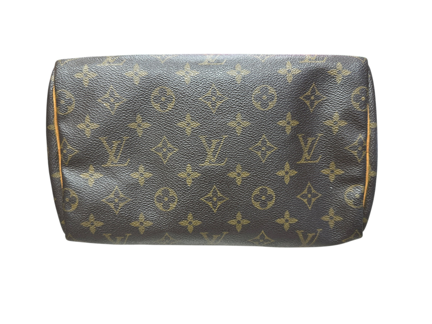 LOUIS VUITTON Monogram Speedy 25 Handbag Brown Gold Hardware LO2222