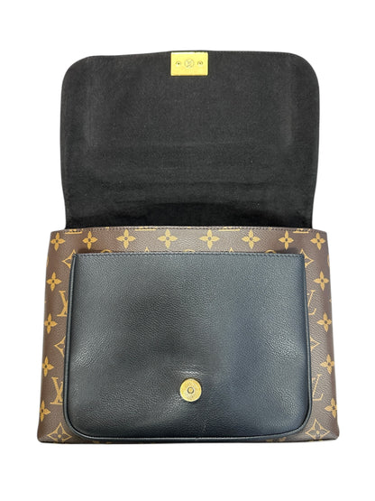 LOUIS VUITTON Monogram Marignan Handbag Brown/Black Gold Hardware LO2225