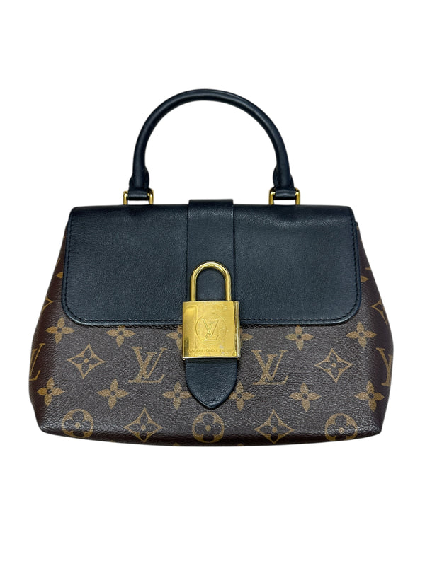 LOUIS VUITTON Monogram Locky BB Handbag Brown/Black Gold Hardware LO2218
