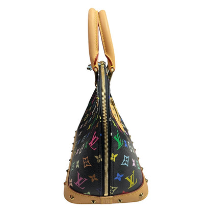 LOUIS VUITTON Multicolor Monogram Alma PM Handbag Black/Multicolor Gold Hardware LO2240