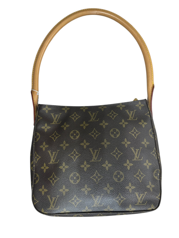 LOUIS VUITTON Monogram Pochette Accessoires Pouch Brown Gold Hardware LO2260