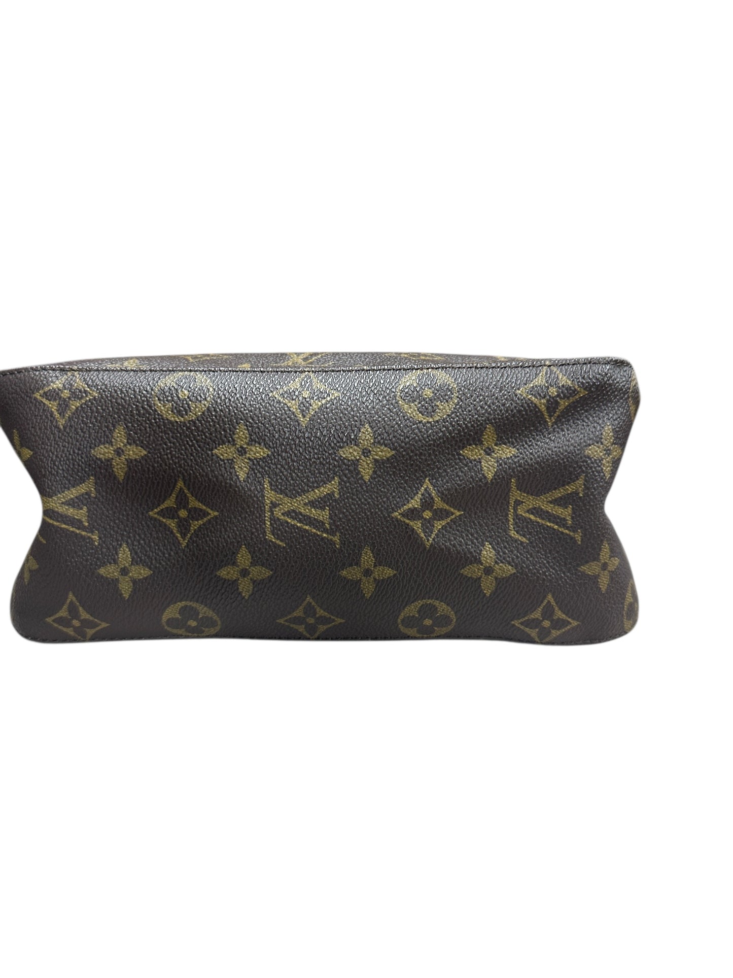 LOUIS VUITTON Monogram Pochette Accessoires Pouch Brown Gold Hardware LO2260