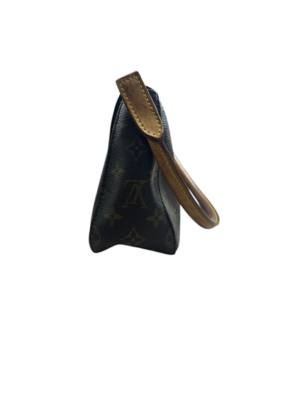 LOUIS VUITTON Monogram Mini Looping Shoulder Bag Brown Gold Hardware LO2276
